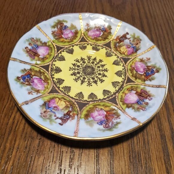 VINTAGE STW Bavaria Germany saucer/plate and Veritable Porcelaine - Picture 2 of 9